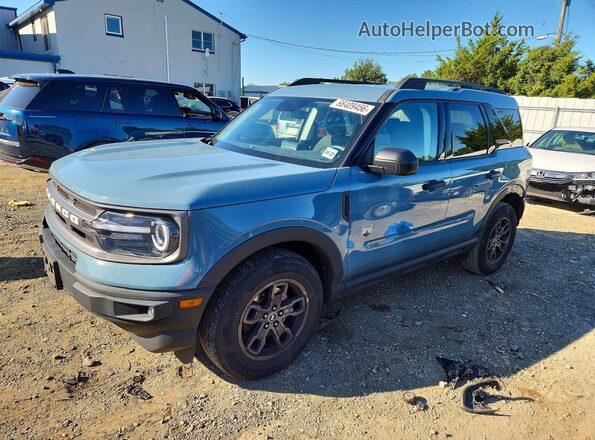 3FMCR9B61NRD96323 2022 FORD BRONCO Blue Rear left