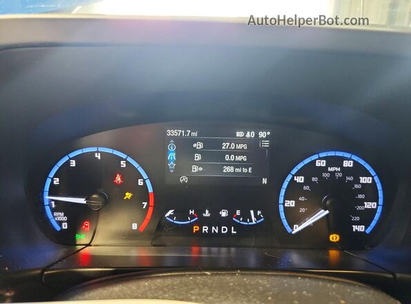 3FMCR9B61PRE00213 2023 FORD BRONCO Blue Սարքավորումների վահանակի տեսք