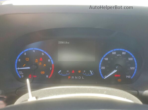 3FMCR9B63PRD55758 2023 FORD BRONCO Charcoal Widok zestawu wskaźników