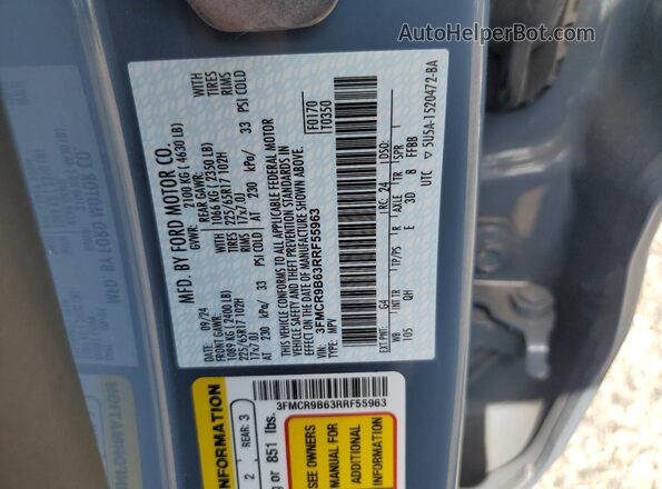 3FMCR9B63RRF55963 2024 FORD BRONCO Teal Vista del compartimento del motor