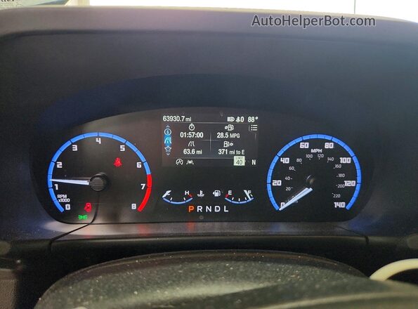 3FMCR9B64NRD15282 2022 FORD BRONCO Blue Vista del cuadro de instrumentos