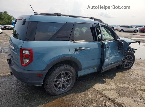 3FMCR9B67MRA45575 2021 FORD BRONCO Синий Задняя правая четверть