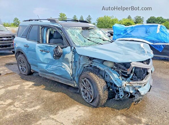3FMCR9B67MRA45575 2021 FORD BRONCO Синий Передняя правая четверть