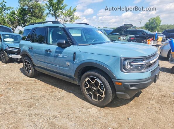 3FMCR9B68MRA10043 2021 FORD BRONCO Blue Przód prawy