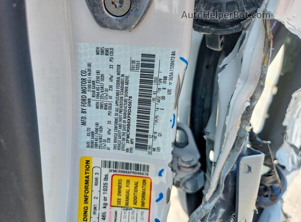 3FMCR9B6XPRD45678 2023 FORD BRONCO White Vista interior de 360 grados