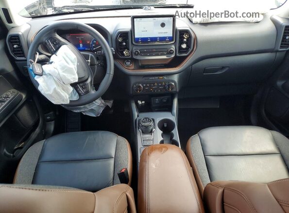 3FMCR9C63NRE28753 2022 FORD BRONCO Blue Widok deski rozdzielczej
