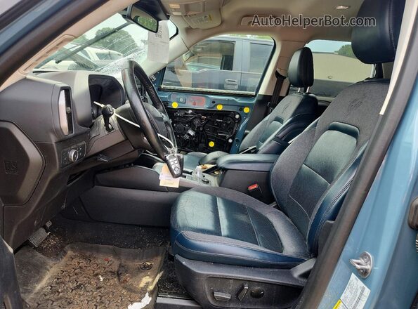 3FMCR9C6XMRB08084 2021 FORD BRONCO Blue Widok wnętrza z przodu