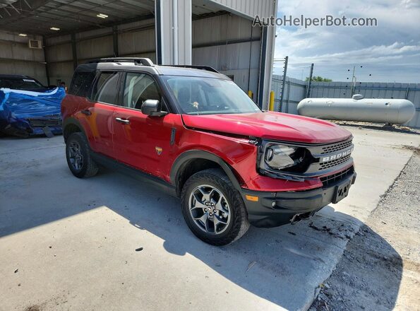 3FMCR9D9XMRA62779 2021 FORD BRONCO Красный Передняя правая четверть
