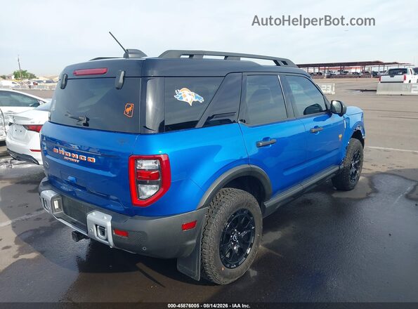 3FMCR9DA2SRE54890 2025 FORD BRONCO SPORT Blue Tył prawy