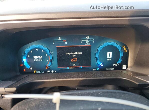 3FMCR9DA2SRF06759 2025 FORD BRONCO Blue Вид щитка приладів