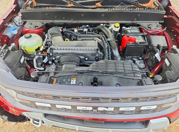 3FMCR9DA7SRF73678 2025 FORD BRONCO Red Вид підкапотного простору