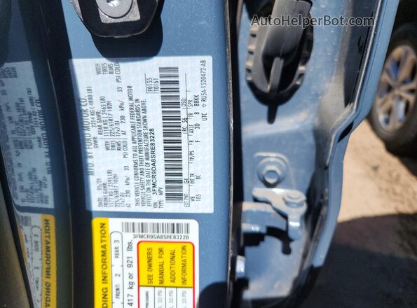 3FMCR9DA8SRE83228 2025 FORD BRONCO Blue VIN კოდის სტიკერის ხედი