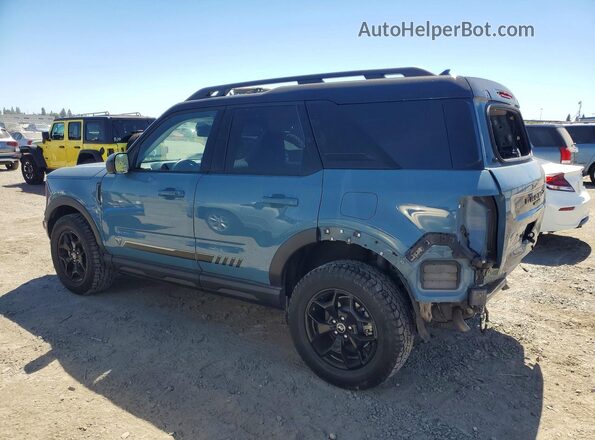 3FMCR9F99MRA13523 2021 FORD BRONCO Blue Задня ліва чверть