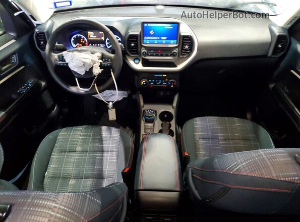 3FMCR9G65RRF49574 2024 FORD BRONCO Blue Dashboard view