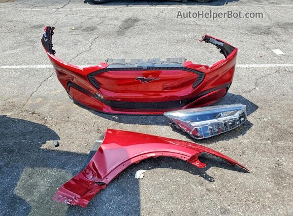 3FMTK1RM0PMA40049 2023 FORD MUSTANG Red Vista de la etiqueta del VIN