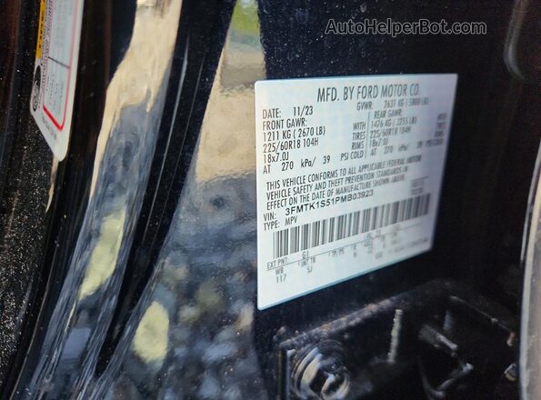 3FMTK1S51PMB03923 2023 FORD MUSTANG Черный Вид подкапотного пространства