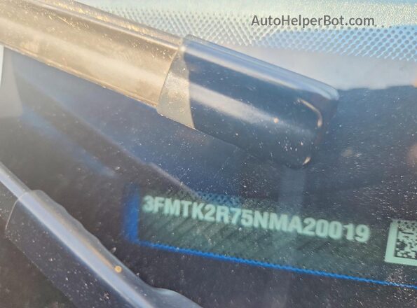 3FMTK2R75NMA20019 2022 FORD MUSTANG Blue VIN sticker view