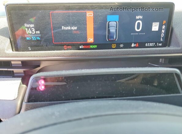 3FMTK2SU3NMA40947 2022 FORD MUSTANG Black Вид щитка приладів