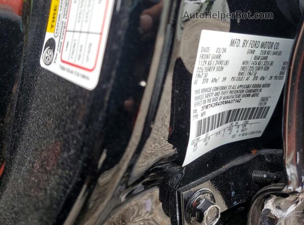 3FMTK3R43RMA07142 2024 FORD MUSTANG Черный Вид подкапотного пространства