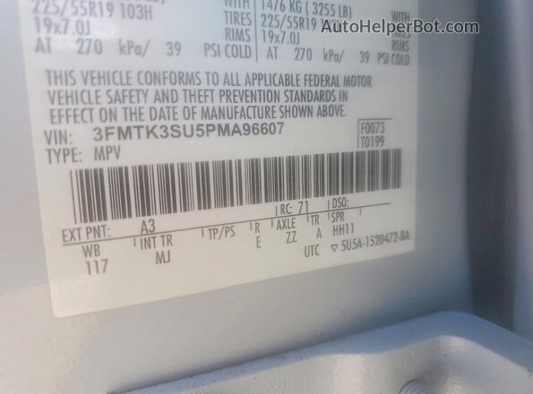 3FMTK3SU5PMA96607 2023 FORD MUSTANG Silver ძრავის განყოფილების ხედი
