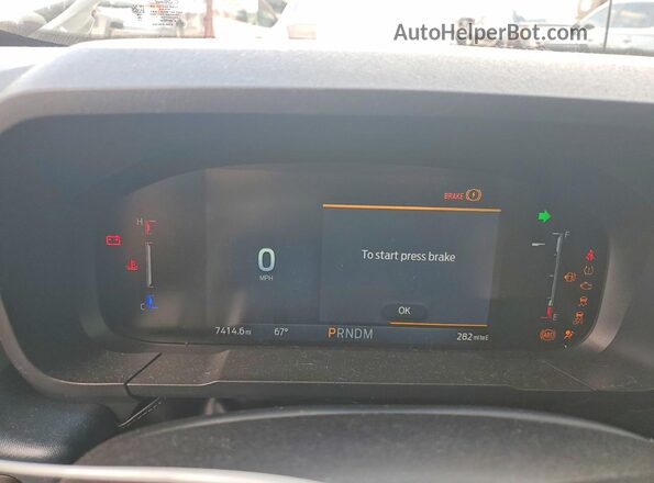 3FTCW8TA5SRB08955 2025 FORD MAVERICK White Widok zestawu wskaźników