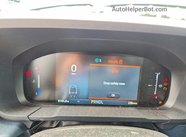 3FTTW8A31SRA77790 2025 FORD MAVERICK Gray ხელსაწყოთა პანელის ხედი