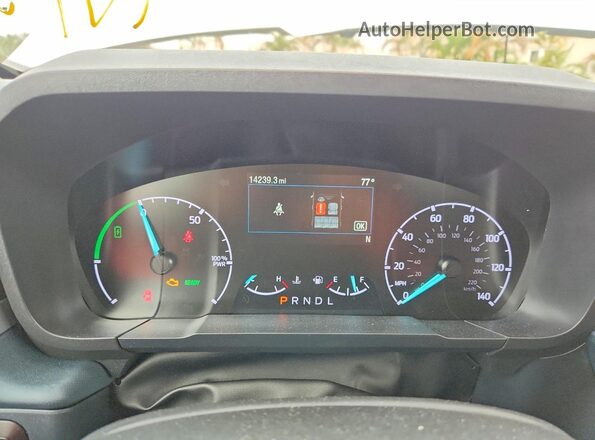 3FTTW8A32RRA89571 2024 FORD MAVERICK White Widok zestawu wskaźników