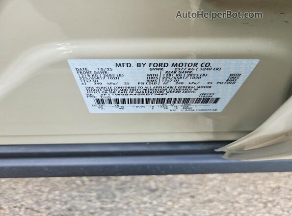 3FTTW8BA4SRB73443 2025 FORD MAVERICK Кремовый Вид подкапотного пространства