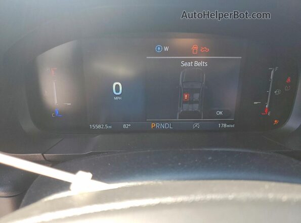 3FTTW8BA5SRA74016 2025 FORD MAVERICK White Instrument cluster view