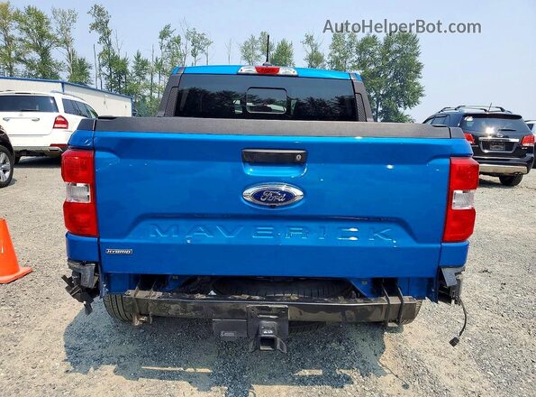 3FTTW8E30NRA08975 2022 FORD MAVERICK Blue Rear view