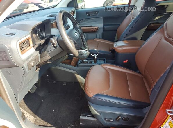 3FTTW8E30NRA94501 2022 FORD MAVERICK Orange Widok wnętrza z przodu
