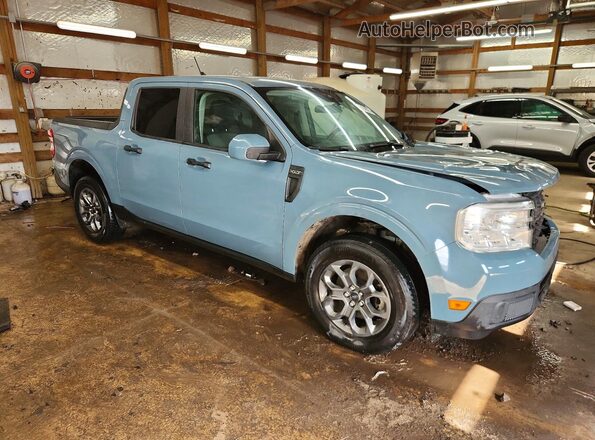 3FTTW8E31NRA70255 2022 FORD MAVERICK Blue Przód prawy