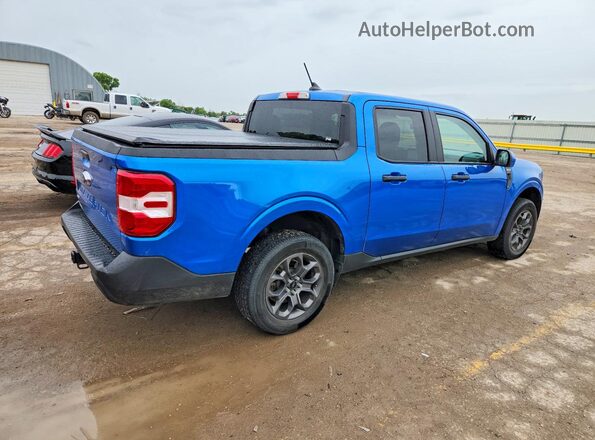 3FTTW8E33NRA56373 2022 FORD MAVERICK Blue Trasero derecho