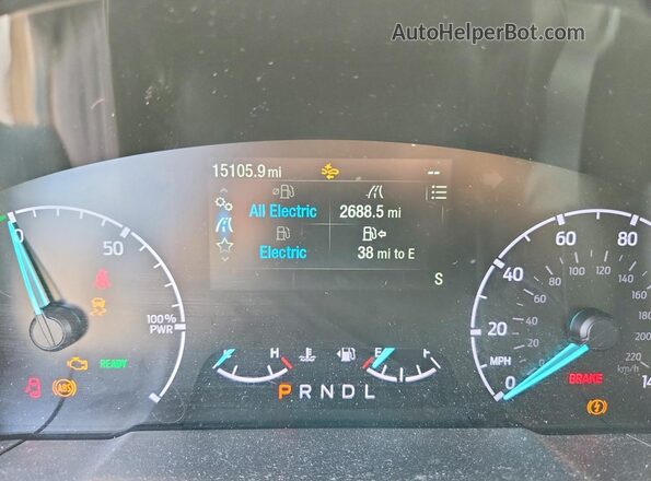 3FTTW8E37PRA06448 2023 FORD MAVERICK White Instrument cluster view