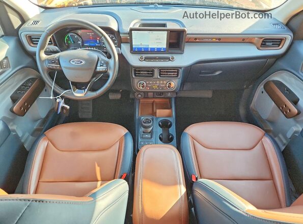 3FTTW8E38PRA27017 2023 FORD MAVERICK Yellow Vista del salpicadero