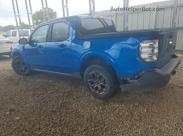3FTTW8E91NRA44372 2022 FORD MAVERICK Blue Trasero izquierdo