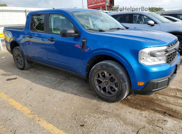 3FTTW8E93NRA97378 2022 FORD MAVERICK Синий Передняя правая четверть