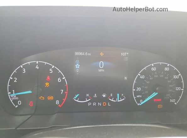 3FTTW8E96PRA21270 2023 FORD MAVERICK White Widok zestawu wskaźników