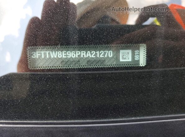 3FTTW8E96PRA21270 2023 FORD MAVERICK White Widok naklejki z numerem VIN