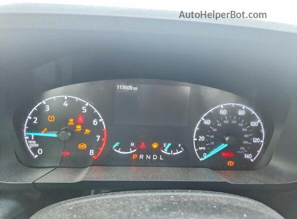 3FTTW8F94NRA03443 2022 FORD MAVERICK Gray ხელსაწყოთა პანელის ხედი