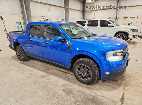 3FTTW8F94NRA25443 2022 FORD MAVERICK Blue Delantero derecho