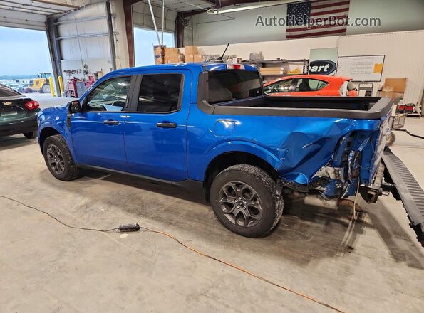3FTTW8F94NRA25443 2022 FORD MAVERICK Blue Trasero izquierdo