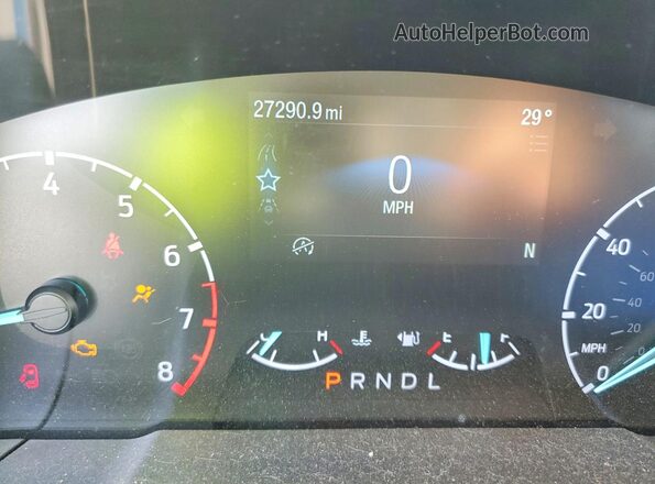 3FTTW8F95NRA24575 2022 FORD MAVERICK Бирюзовый Вид щитка приборов