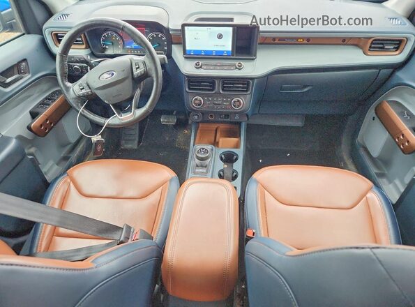 3FTTW8F96NRA23967 2022 FORD MAVERICK Blue წინა პანელის ხედი