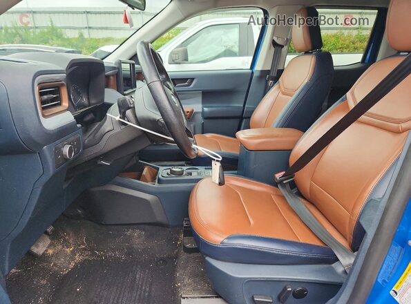 3FTTW8F96NRA23967 2022 FORD MAVERICK Blue წინა სალონის ხედი