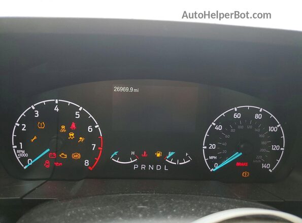 3FTTW8F98PRA63003 2023 FORD MAVERICK Серый Вид щитка приборов