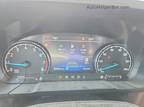 3FTTW8G97PRA24479 2023 FORD MAVERICK Silver Instrument cluster view