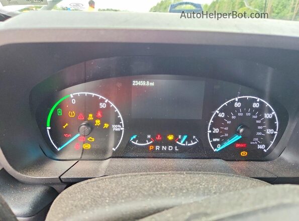 3FTTW8H32RRB46227 2024 FORD MAVERICK White Instrument cluster view