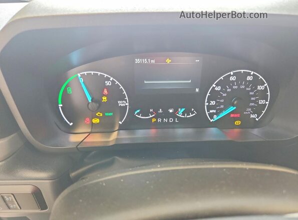 3FTTW8H33RRA66080 2024 FORD MAVERICK White Вид щитка приладів