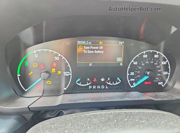 3FTTW8H3XRRA74774 2024 FORD MAVERICK Blue ხელსაწყოთა პანელის ხედი